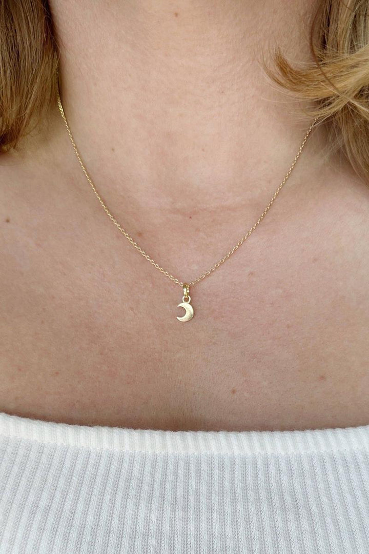 GoldFi - Mini Crescent Moon Charm
