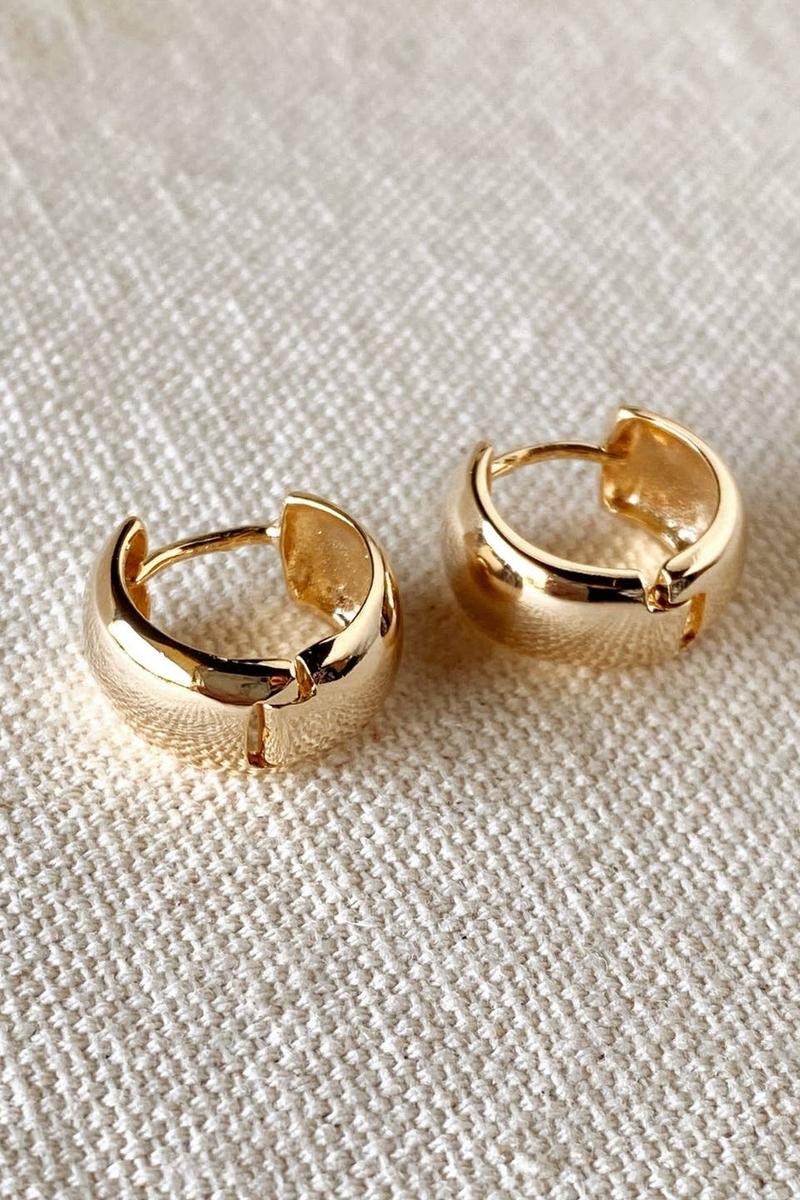 GoldFi - 18k Gold Filled Chunky Clicker Earrings