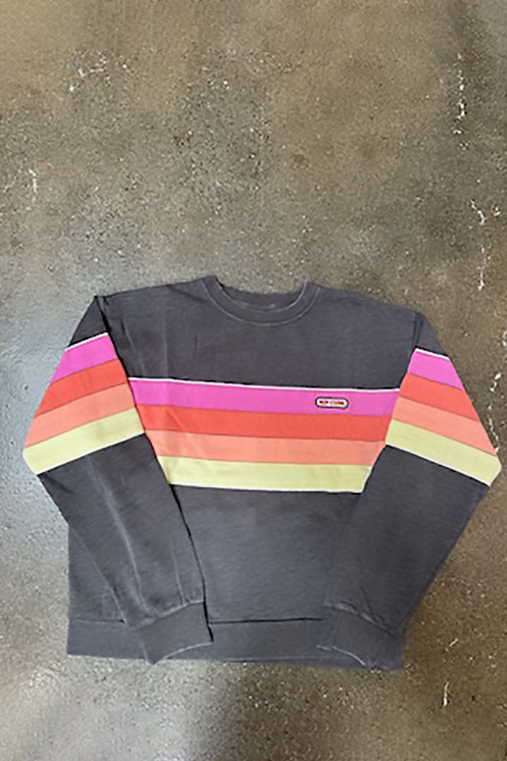 Rip Curl - Surf Revival Relaxed Crew in Washed Black