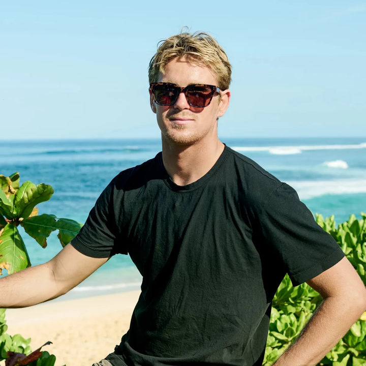 I-SEA - James With Brown Tortoise Frames and Brown Polarized Lenses