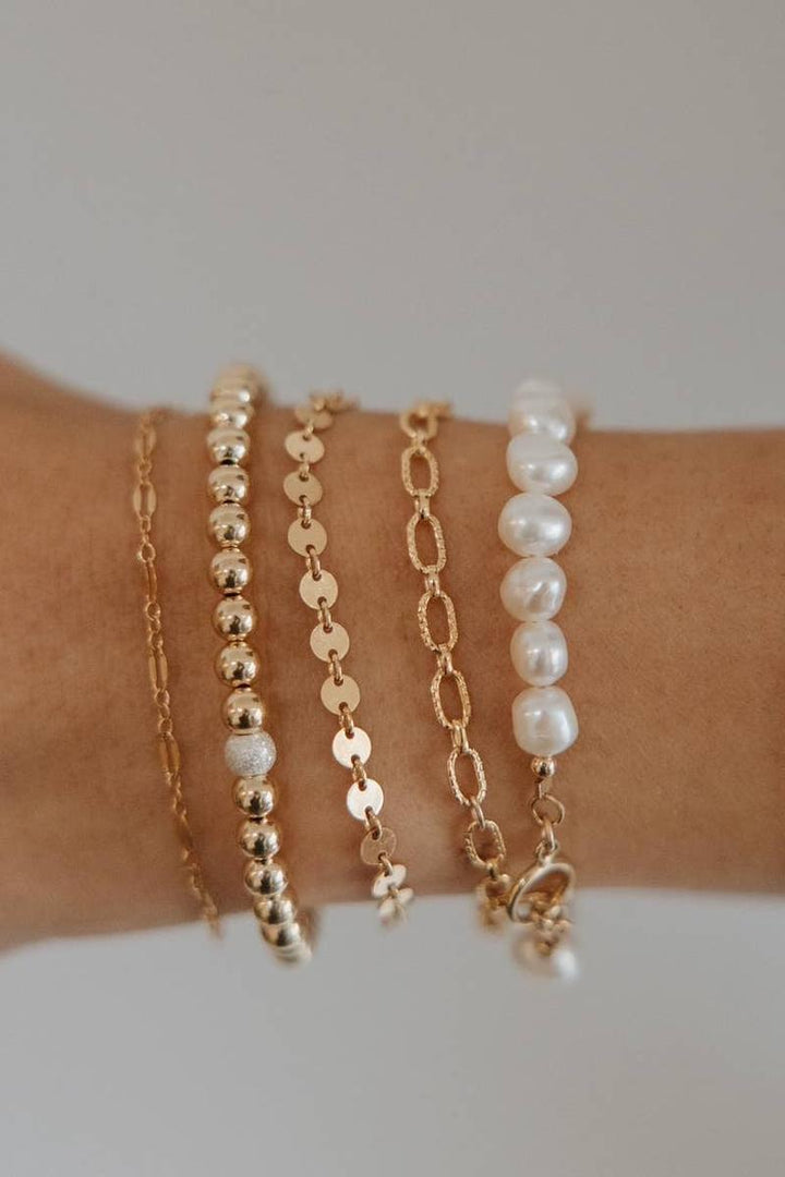 True by Kristy Jewelry - Saltwater Toggle Freshwater Pearl Gold Filled Bracelet