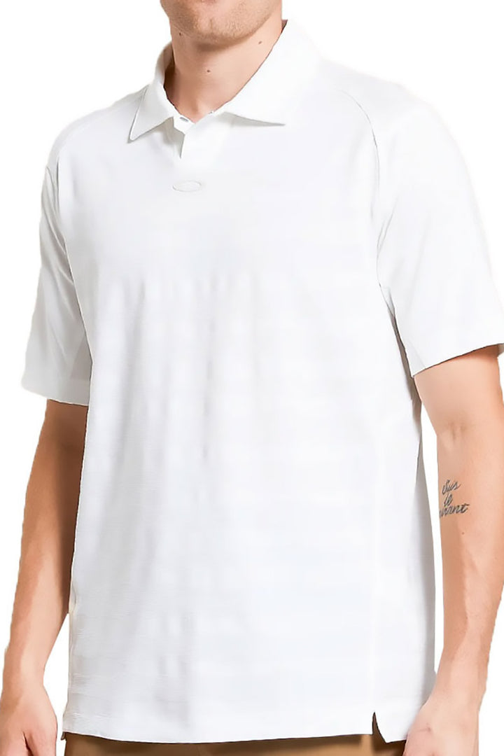 Oakley - C1 Wave Length Stripe Pullover Shirt in White