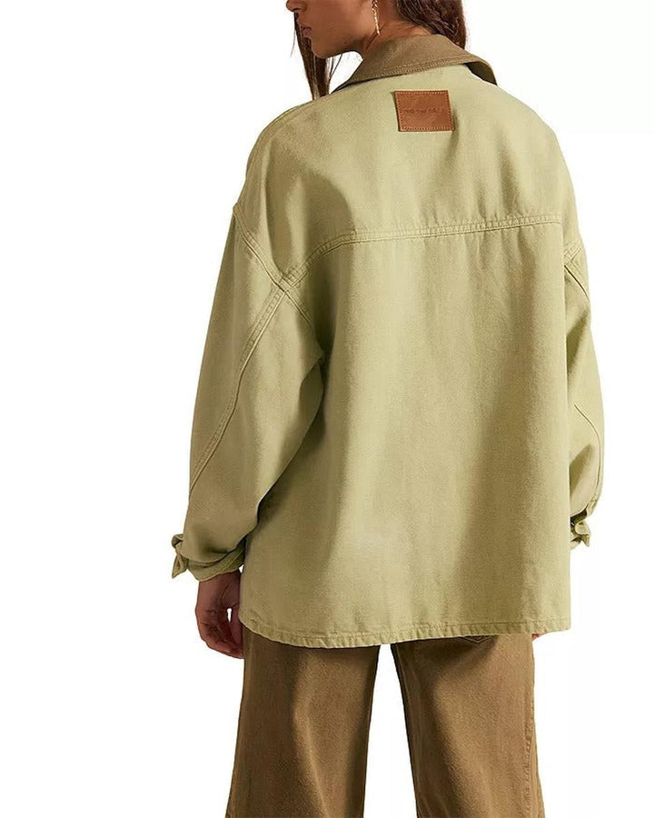 Free People - We The Free Lemon Denim Jacket in Washed Sage