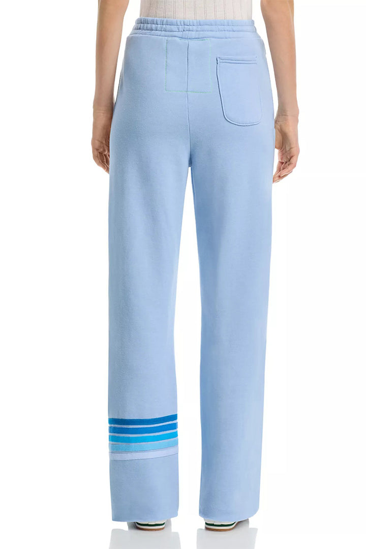 AVIATOR NATION - Rigby Stitch Wide Leg Pocket Sweatpants in Ice/Ice