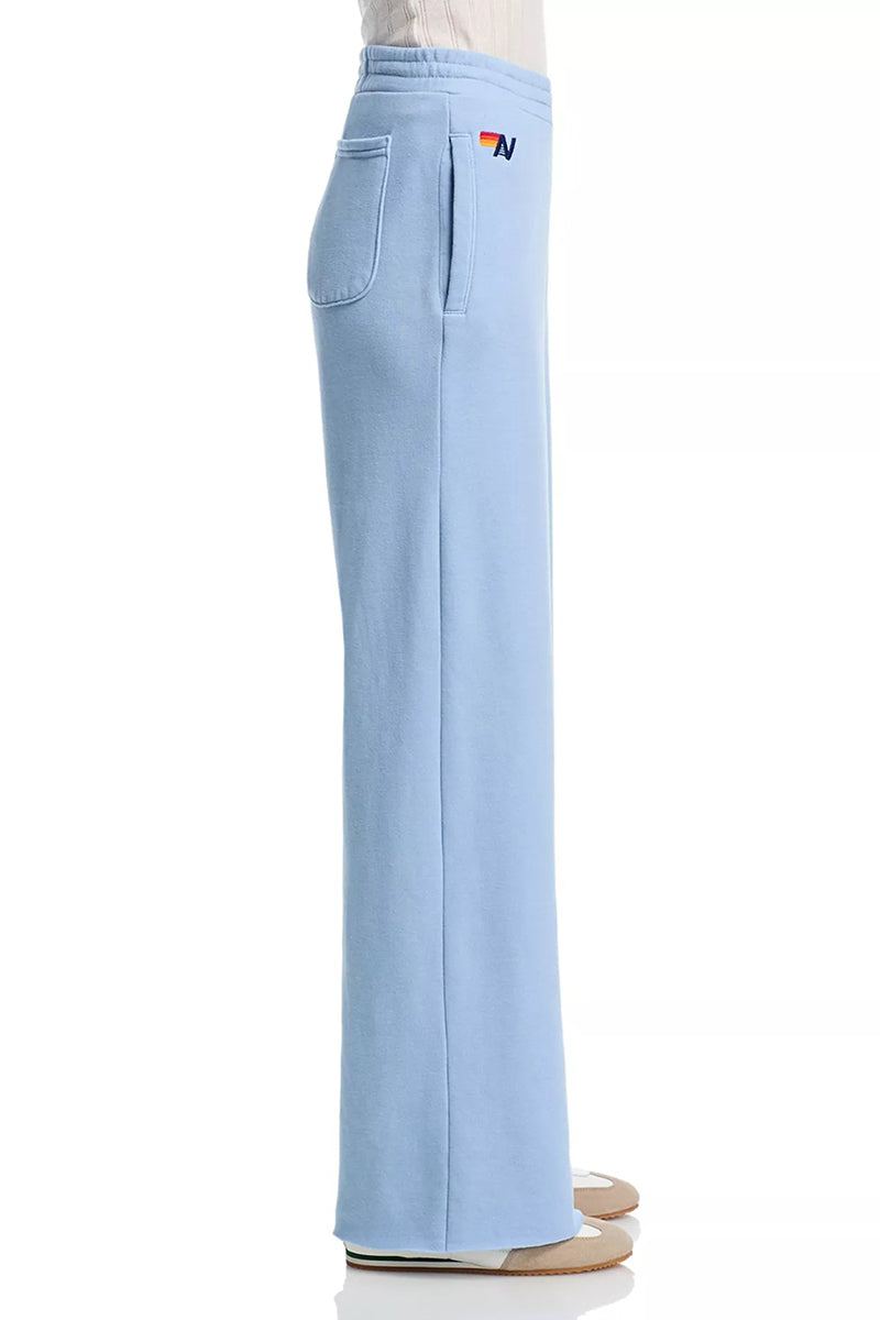 AVIATOR NATION - Rigby Stitch Wide Leg Pocket Sweatpants in Ice/Ice