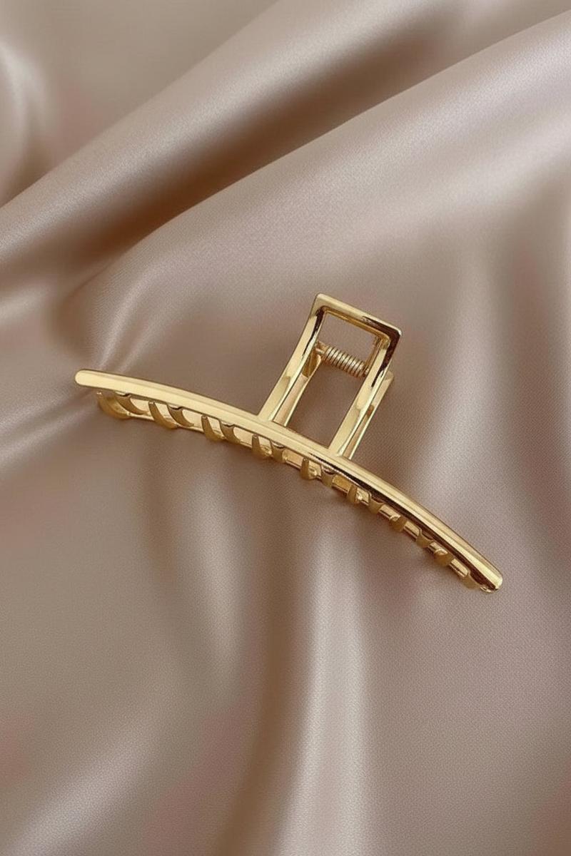 LoveLina - Matte Gold Hair Clips - Crescent