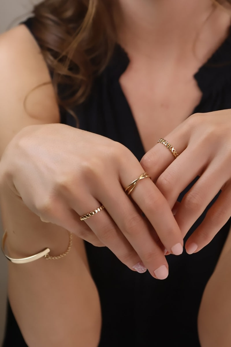 GoldFi - 18k Gold Filled X Ring