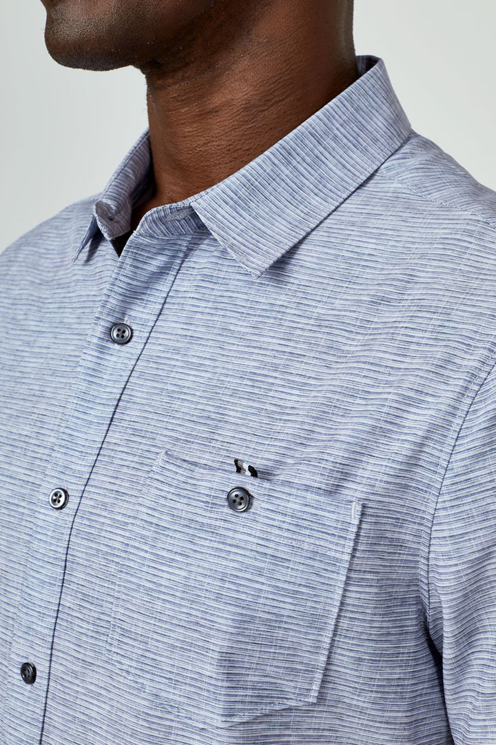 7DIAMONDS - Terrace Short Sleeve Shirt in Grey