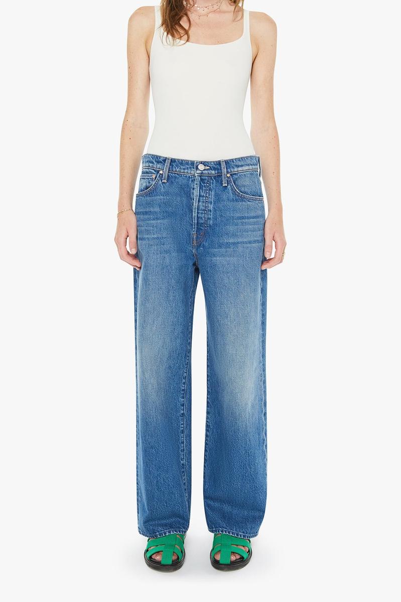 Mother Denim - The Dodger Button Flood in Green Thumb
