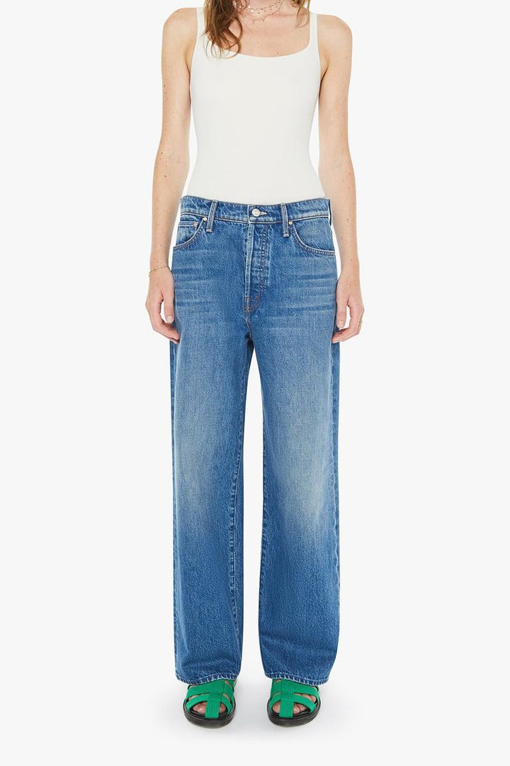 Mother Denim - The Dodger Button Flood in Green Thumb