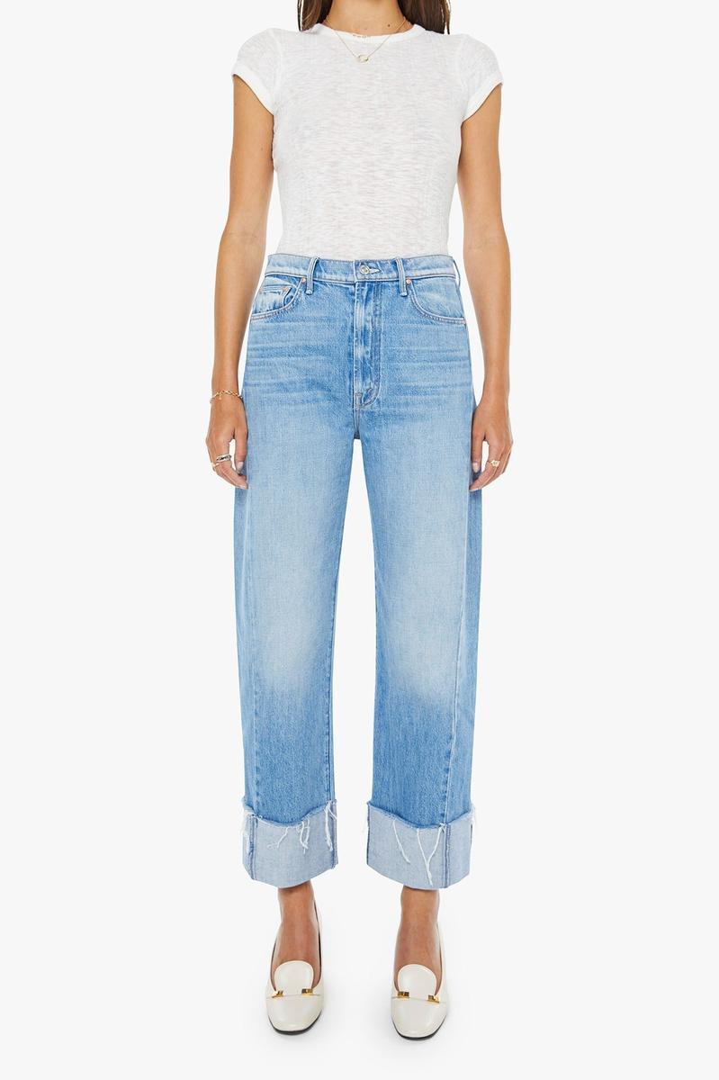 Mother Denim - The Half Pipe Ankle Cuff Fray in Last Bite