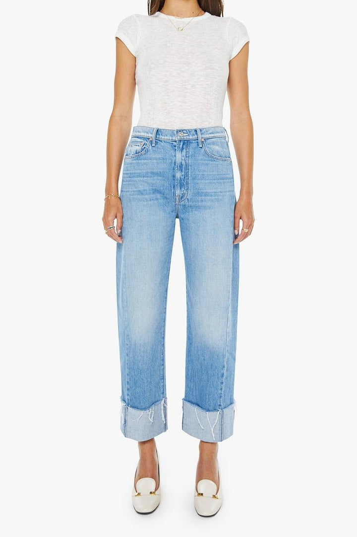 Mother Denim - The Half Pipe Ankle Cuff Fray in Last Bite