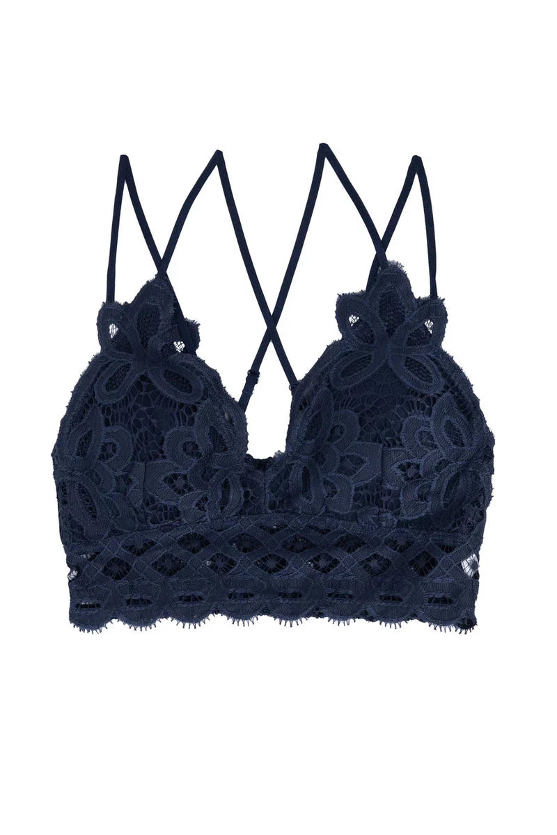 Free People FP One Adella Bralette in Navy
