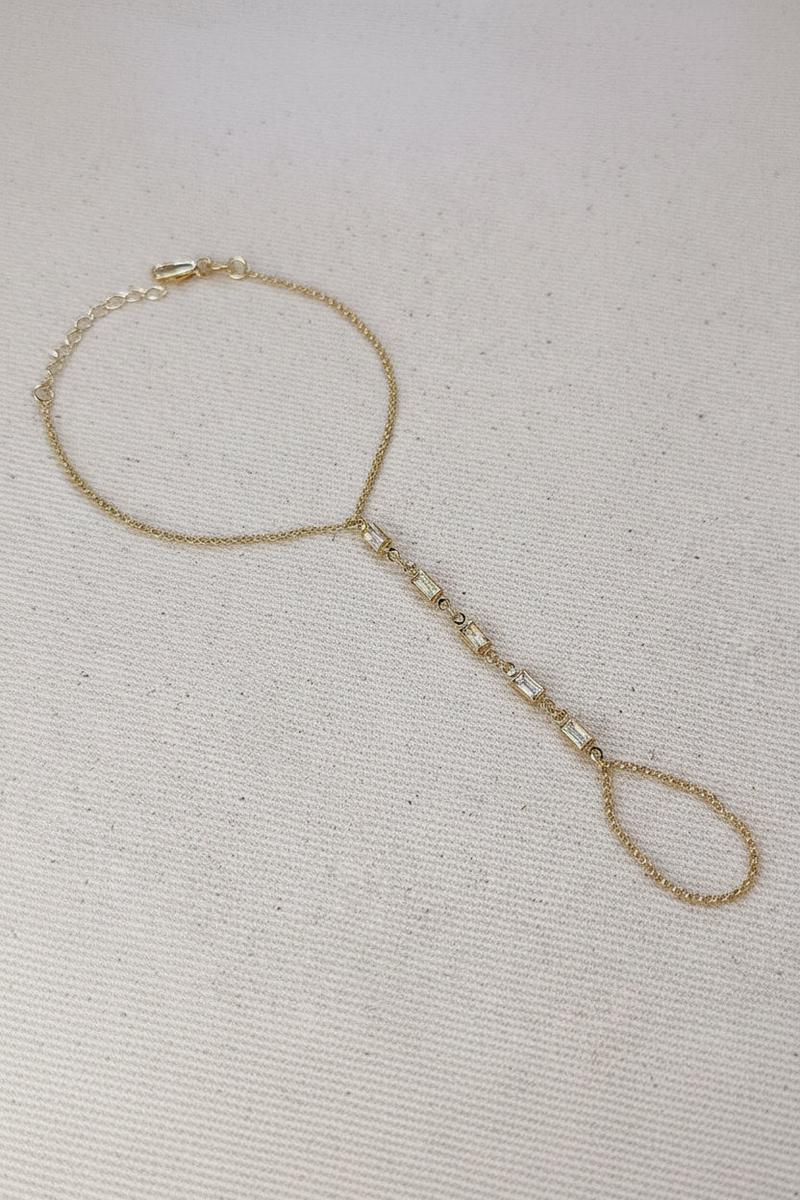 GoldFi - 18k Gold Filled Mother of Pearl Hand Chain
