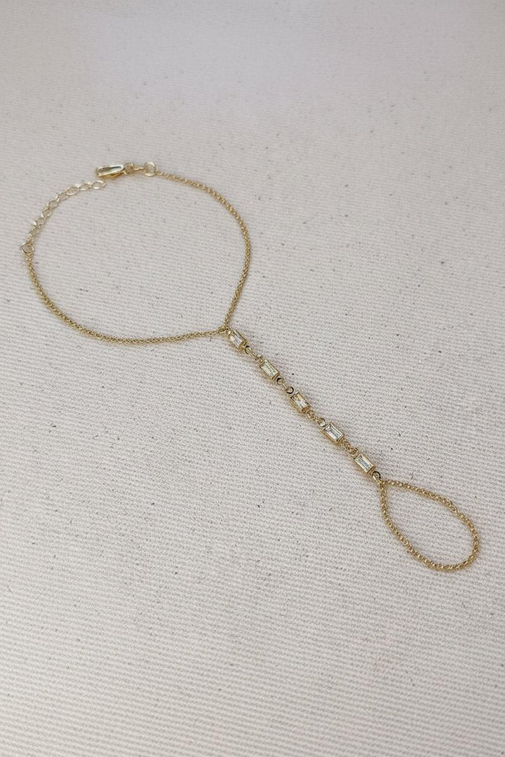 GoldFi - 18k Gold Filled Mother of Pearl Hand Chain