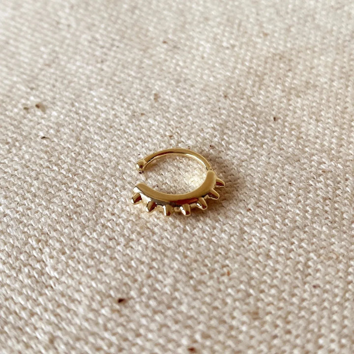 GoldFi - Gold Short Spike Cuff Earrings