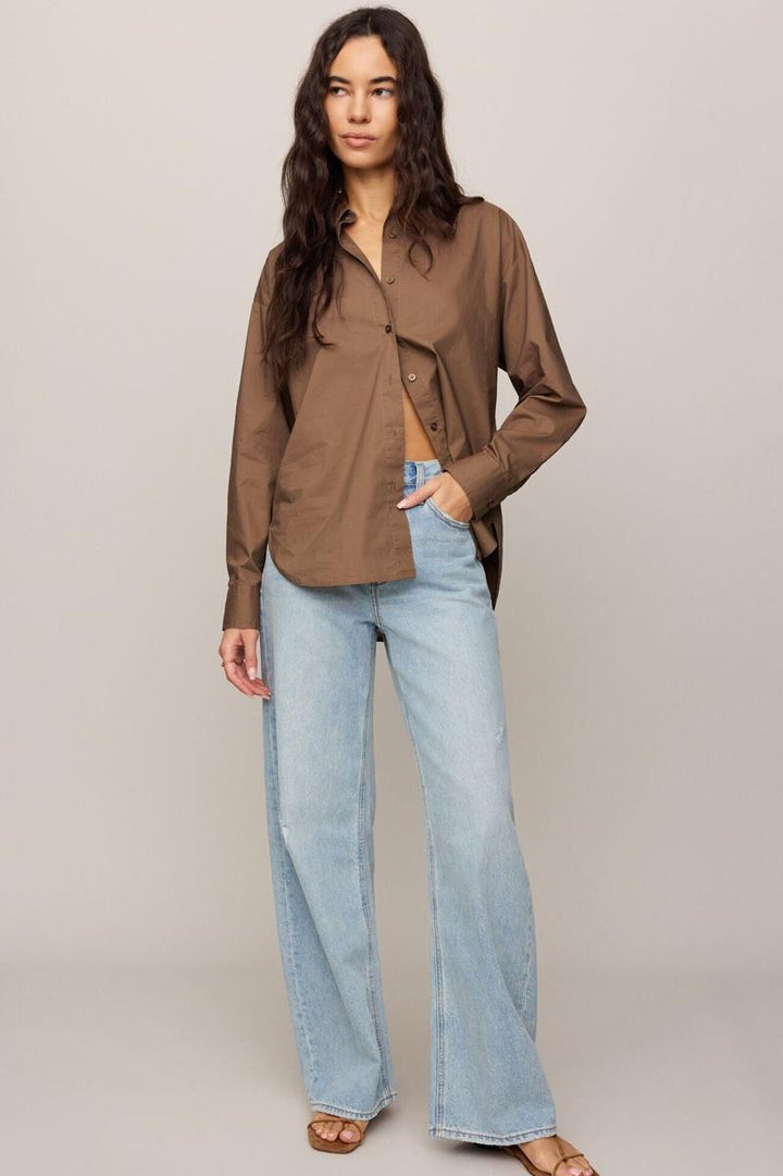 Z-Supply - Elevated Poplin Shirt in Palo Santo