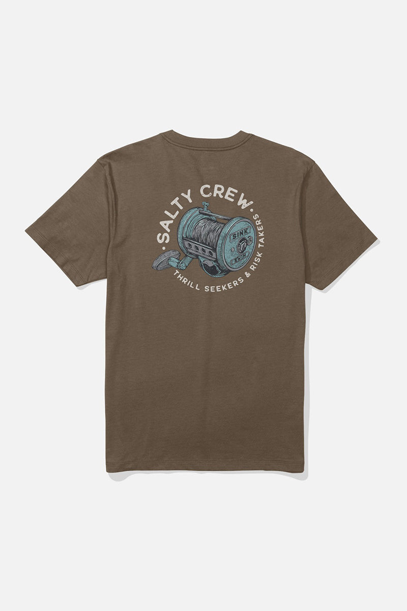 Salty Crew - Reel Good Tee in Teak