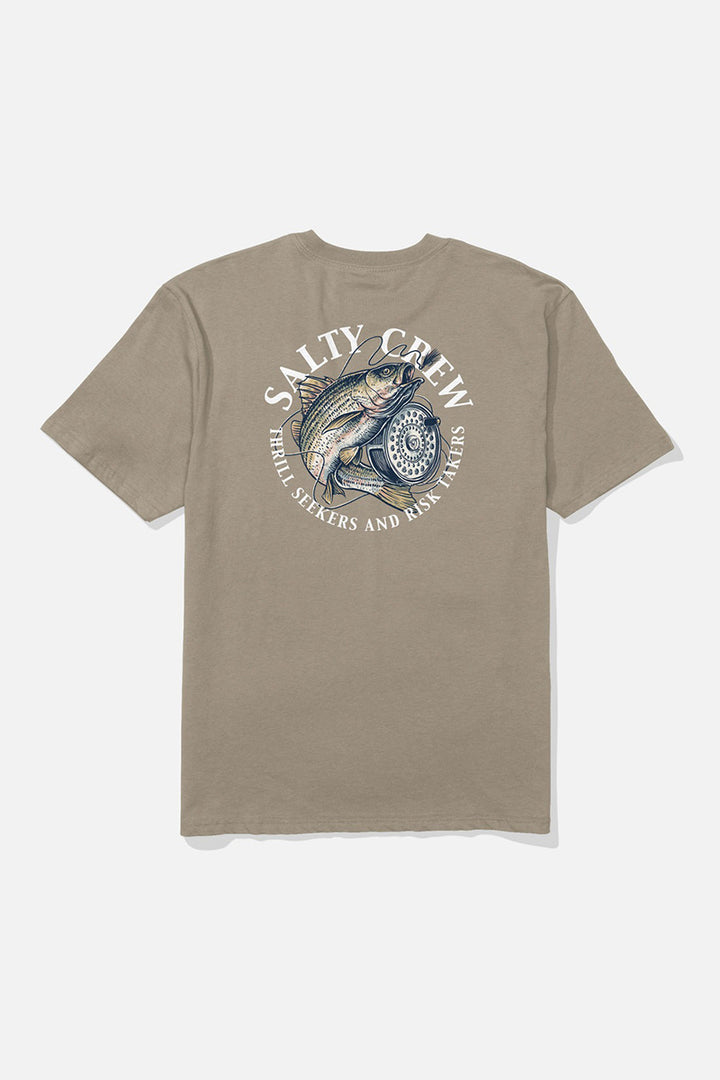 Salty Crew - Reel Fly Classic Tee in Twig