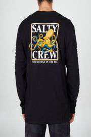 Salty Crew - Ink Slinger Classic Long Sleeve Tee in Black