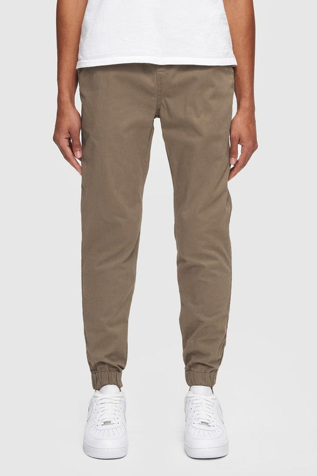 Kuwalla Tee - Midweight Chino Jogger in Taupe