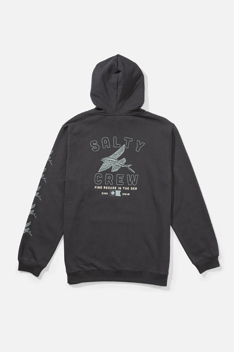 Salty Crew - Super Fly Fleece Hoodie in Charcoal