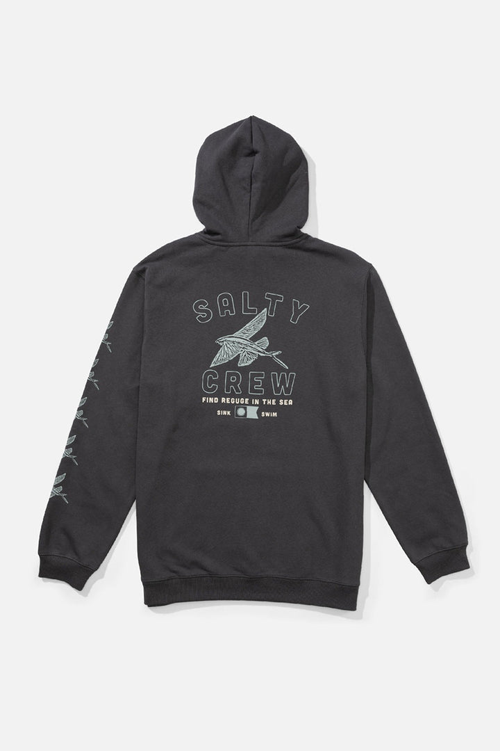 Salty Crew - Super Fly Fleece Hoodie in Charcoal