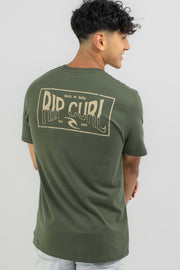 Rip Curl - Affinity Tee in Dark Olive