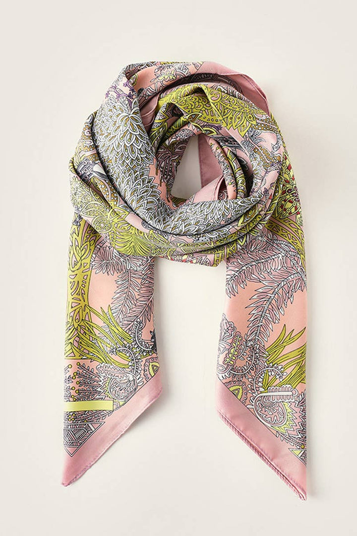 ACCITY - Vintage French Print Scarf – 90cm