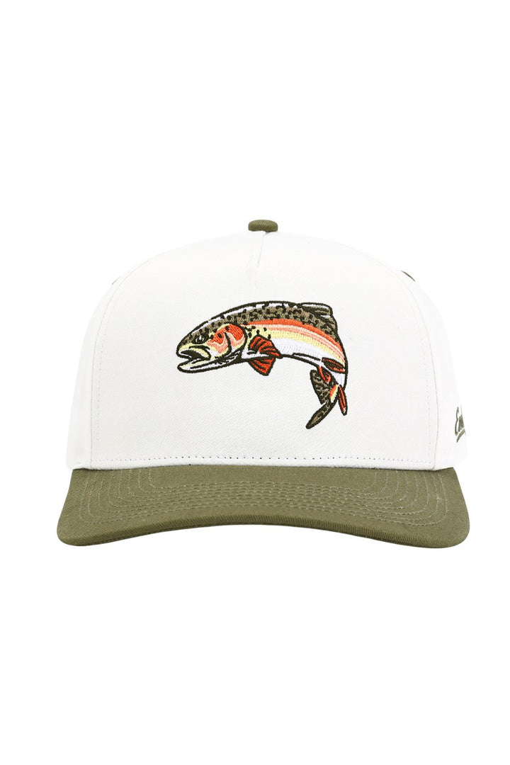 Embry Outdoors - White/Green with Rainbow Trout