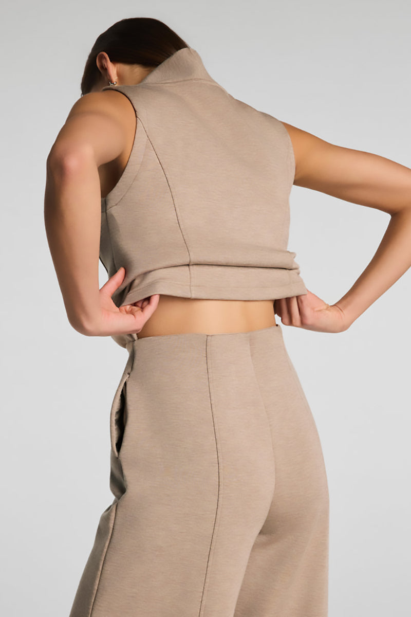 SPANX - Shawl Collar Half Zip Jumpsuit