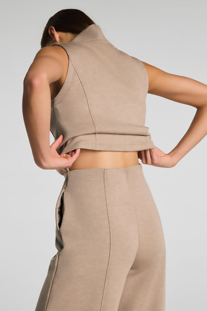 SPANX - Shawl Collar Half Zip Jumpsuit