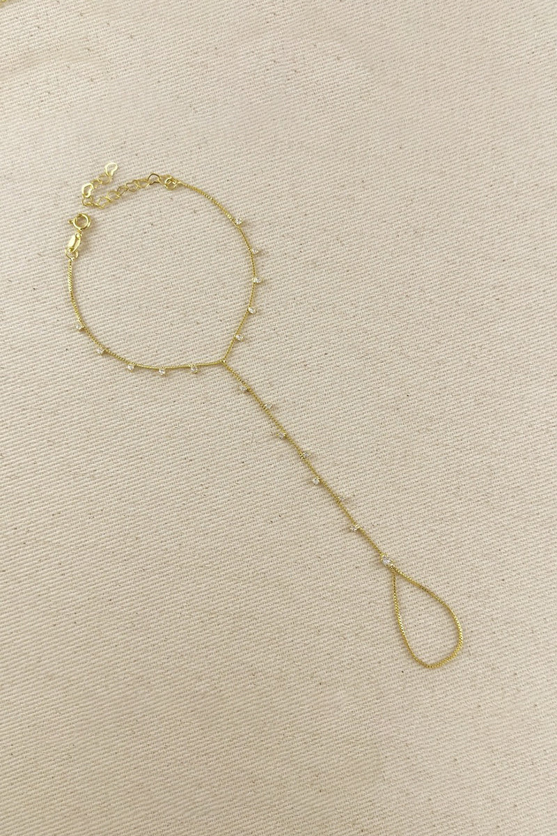 GoldFi - 18k Gold Filled Sparkling Cubic Zirconium Hand Chain