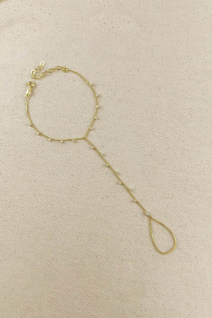 GoldFi - 18k Gold Filled Sparkling Cubic Zirconium Hand Chain