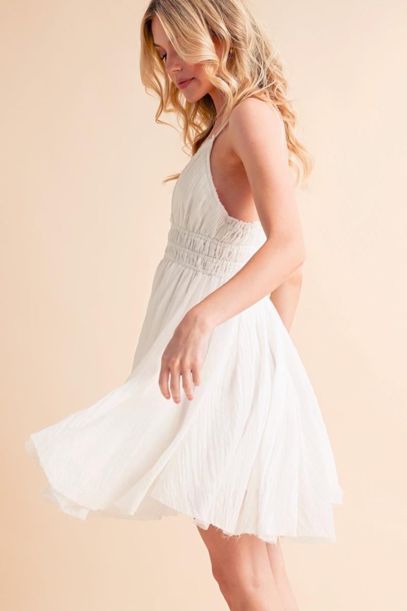 AEMI+CO - Natilee Slip Dress in White