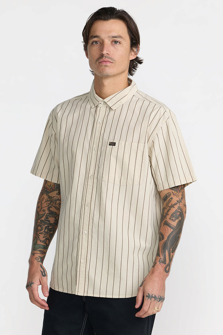 RVCA - Dayshift Workwear Stripe Short Sleeve Shirt