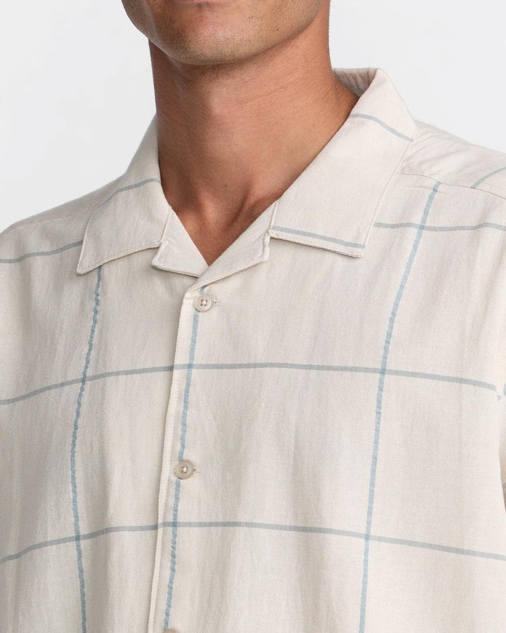 RVCA - Vacancy Plaid Short Sleeve in Ceramic