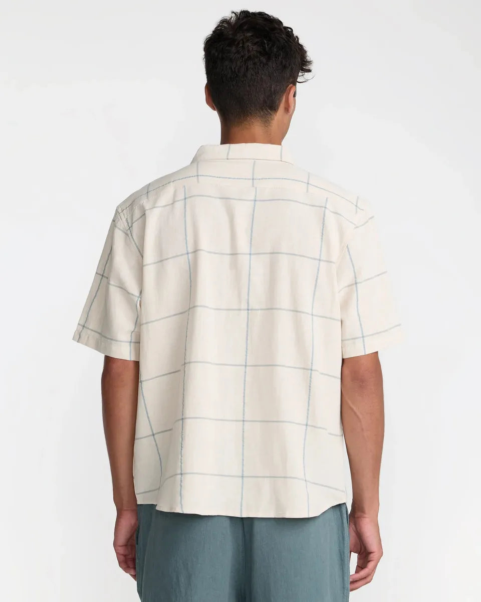 RVCA - Vacancy Plaid Short Sleeve in Ceramic