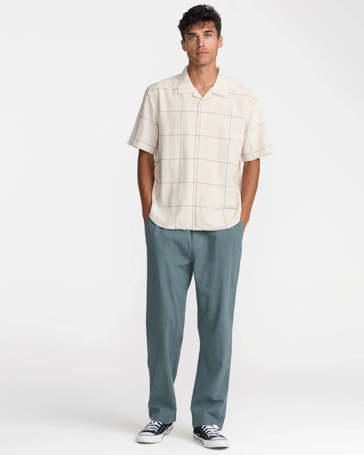 RVCA - Vacancy Plaid Short Sleeve in Ceramic