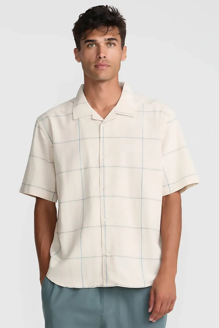 RVCA - Vacancy Plaid Short Sleeve in Ceramic