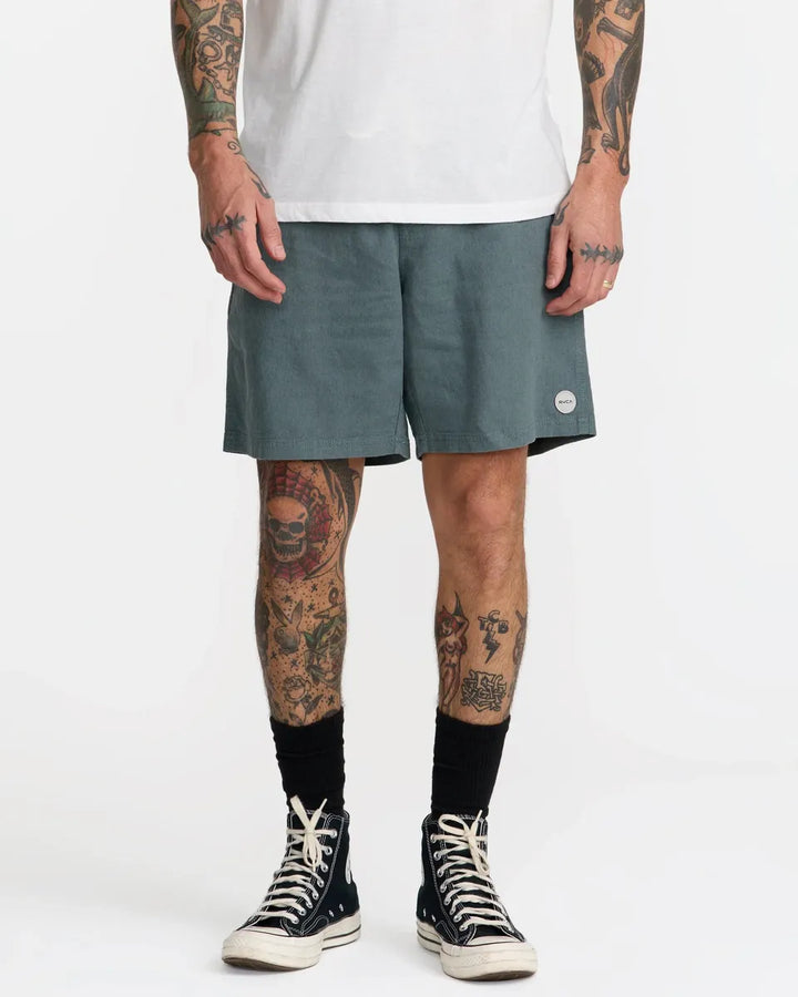 RVCA - Sands Elastic 17in. Short in Balsam Green