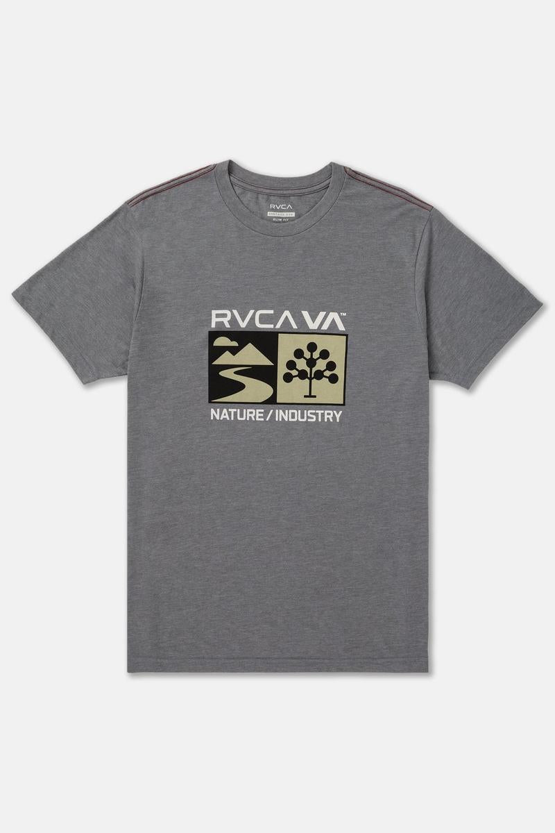 RVCA - Harvester Short Sleeve Shirt in Smoke