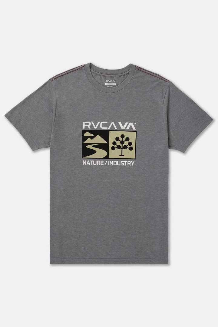 RVCA - Harvester Short Sleeve Shirt in Smoke