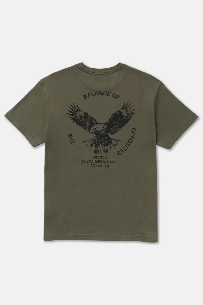 RVCA - Soaring Short Sleeve Tee in Fatigue