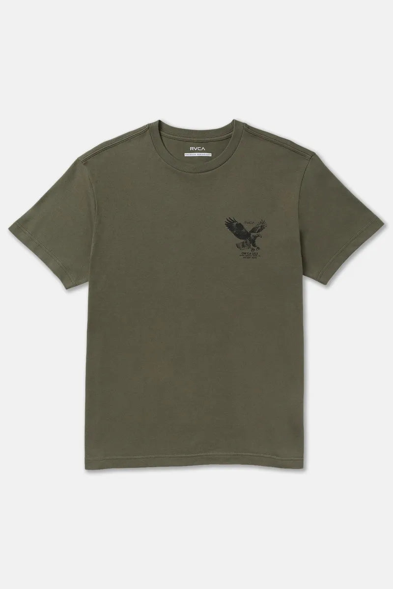 RVCA - Soaring Short Sleeve Tee in Fatigue