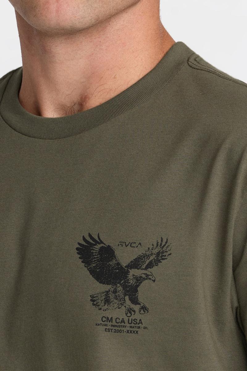 RVCA - Soaring Short Sleeve Tee in Fatigue