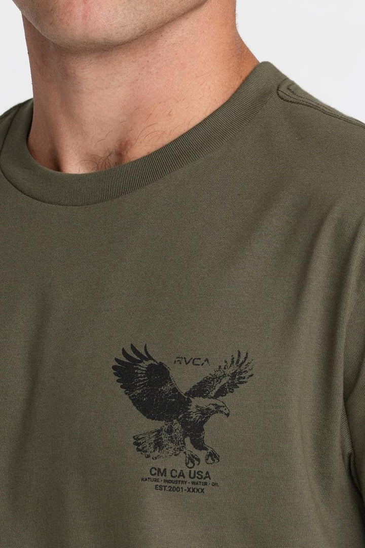RVCA - Soaring Short Sleeve Tee in Fatigue