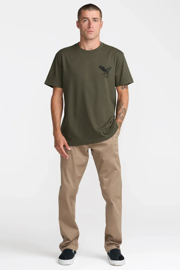 RVCA - Soaring Short Sleeve Tee in Fatigue