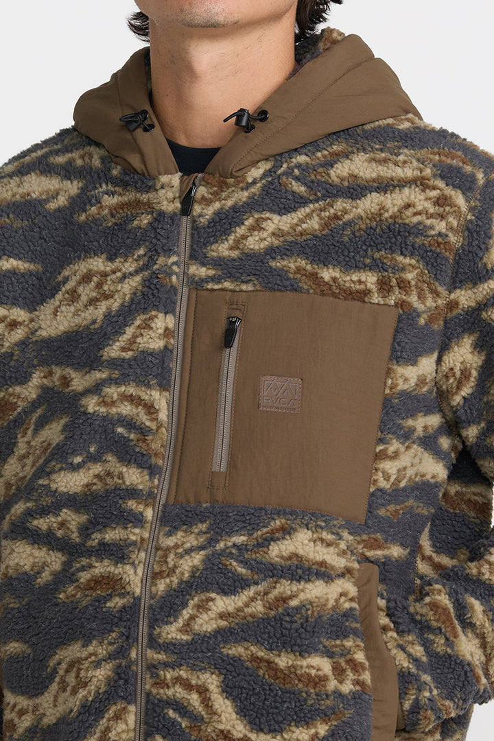 RVCA - Del Mar Sherpa Zip Hoodie