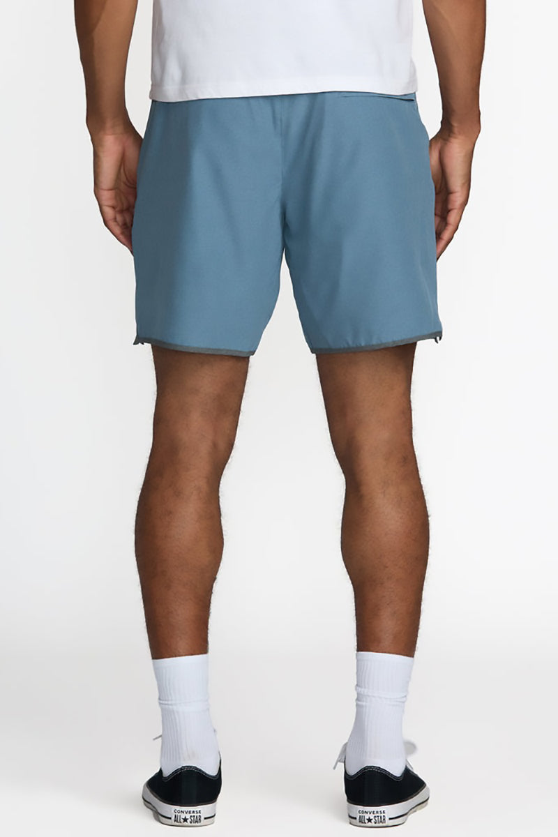 RVCA - Yogger Stretch Contrast 17in Short in Vintage Navy Heather
